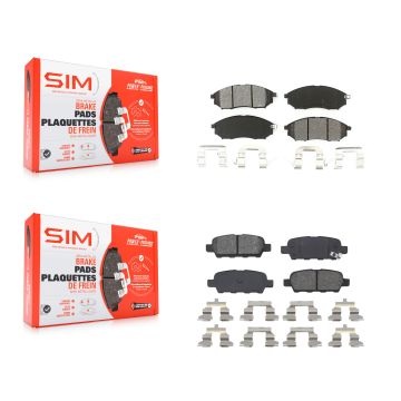 Front Rear Semi-Metallic Brake Pads Kit For INFINITI Nissan Murano G37 G35 EX35 FX35 QX50 KSM-100394