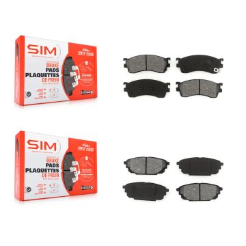 Front Rear Semi-Metallic Brake Pads Kit For Mazda Protege Protege5 KSM-100395