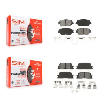 Front Rear Semi-Metallic Brake Pads Kit For Toyota Camry Vehicles Manufactured In Japan KSM-100403