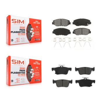 Front Rear Semi-Metallic Brake Pads Kit For Honda Civic KSM-100407