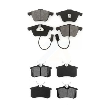 Front Rear Semi-Metallic Brake Pads Kit For Audi Allroad Quattro S6 A6 KSM-100412