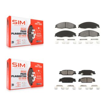 Front Rear Semi-Metallic Brake Pads Kit For Pontiac Grand Prix Cadillac CTS STS KSM-100418