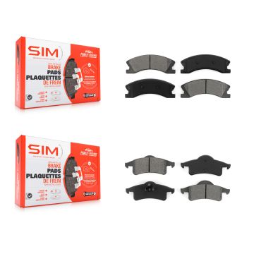 Front Rear Semi-Metallic Brake Pads Kit For Jeep Grand Cherokee KSM-100432