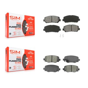 Front Rear Semi-Metallic Brake Pads Kit For Jeep Cherokee Chrysler 200 KSM-100460