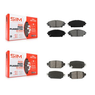 Front Rear Semi-Metallic Brake Pads Kit For 2019-2022 Mazda CX-3 KSM-100464