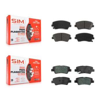 Front Rear Semi-Metallic Brake Pads Kit For Hyundai Elantra Kia Niro Ioniq KSM-100473