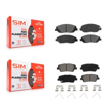 Front Rear Semi-Metallic Brake Pads Kit For Hyundai Santa Fe XL KSM-100474