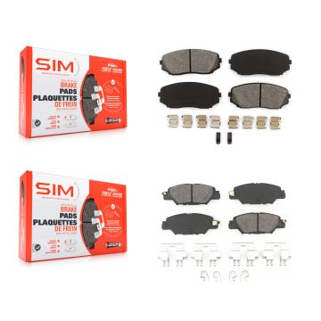 Front Rear Semi-Metallic Brake Pads Kit For 2019-2023 Mazda CX-5 Turbocharged KSM-100481