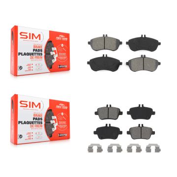 Front Rear Semi-Metallic Brake Pads Kit For Mercedes-Benz SLK250 Without Sport Package KSM-100499