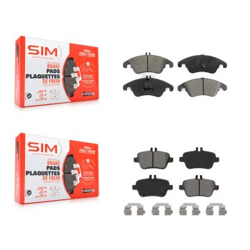 Front Rear Semi-Metallic Brake Pads Kit For Mercedes-Benz SLK350 SLK250 SLC300 SLK300 KSM-100500