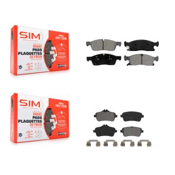 Front Rear Semi-Metallic Brake Pad Kit For Mercedes-Benz ML350 GLE400 GLE350 GL350 GLS450 KSM-100506