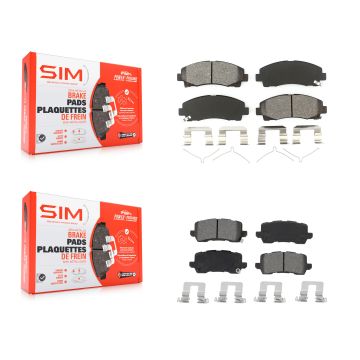 Front Rear Semi-Metallic Brake Pads Kit For 2015-2020 Acura TLX KSM-100508