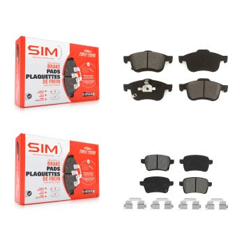 Front Rear Semi-Metallic Brake Pads Kit For 2014-2020 Fiat 500L KSM-100514
