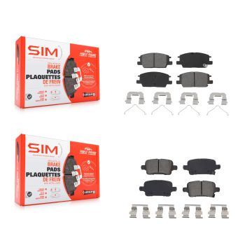 Front Rear Semi-Metallic Brake Pads Kit For Chevrolet Equinox GMC Terrain Malibu Buick KSM-100531