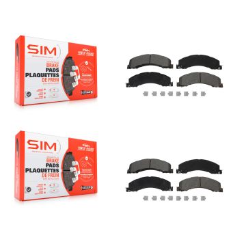 Front Rear Semi-Metallic Brake Pads Kit For Ram Dodge Sterling Truck 4500 5500 Bullet 45 KSM-100543