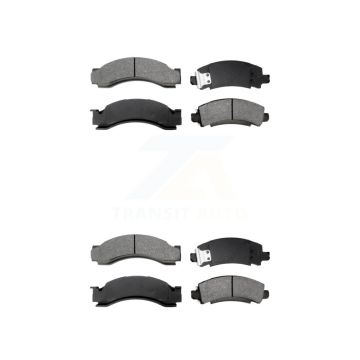 Front Rear Semi-Metallic Brake Pads Kit For Chevrolet P30 GMC P3500 Workhorse P42 Custom KSM-100548