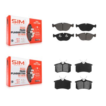 Front Rear Semi-Metallic Brake Pads Kit For Audi TT Quattro Volkswagen R32 KSM-100554