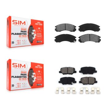 Front Rear Semi-Metallic Brake Pads Kit For Mitsubishi Outlander PHEV KSM-100563