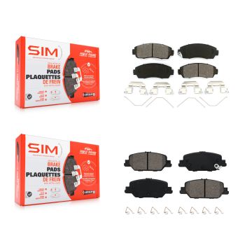 Front Rear Semi-Metallic Brake Pads Kit For Honda CR-V FULL HYBRID EV-GAS (FHEV) engine KSM-100564