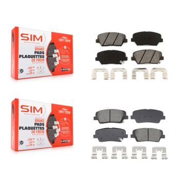 Front Rear Semi-Metallic Brake Pads Kit For Hyundai Santa Fe Sport Kia Sorento KSM-100581