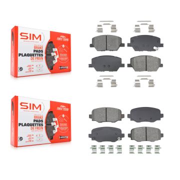 Front Rear Semi-Metallic Brake Pads Kit For Jeep Renegade Fiat 500X KSM-100592