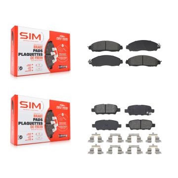 Front Rear Semi-Metallic Brake Pads Kit For Nissan LEAF KSM-100613