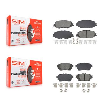 Front Rear Semi-Metallic Brake Pads Kit For Toyota Corolla KSM-100615
