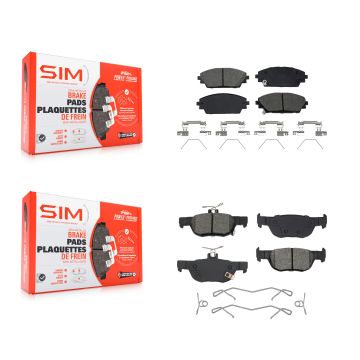 Front Rear Semi-Metallic Brake Pads Kit For 2020-2023 Mazda CX-30 KSM-100622