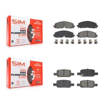 Front Rear Semi-Metallic Brake Pads Kit For 2021-2022 Chevrolet Colorado GMC Canyon KSM-100630