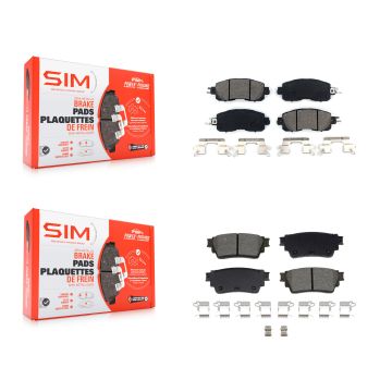 Front Rear Semi-Metallic Brake Pads Kit For Nissan Altima KSM-100642