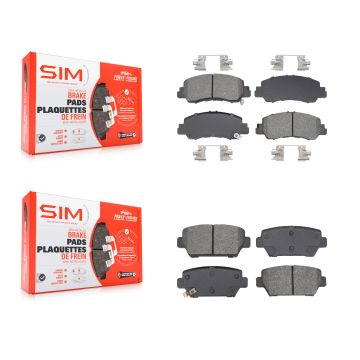 Front Rear Semi-Metallic Brake Pads Kit For Mitsubishi Eclipse Cross KSM-100652