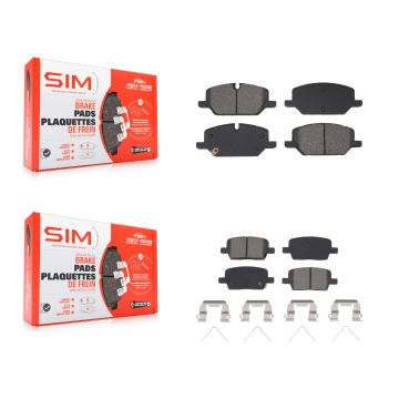Front Rear Semi-Metallic Brake Pads Kit For 2021-2022 Chevrolet Camaro LT/LT1/LS KSM-100660