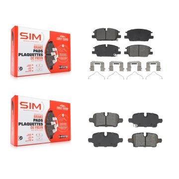 Front Rear Semi-Metallic Brake Pads Kit For Chevrolet GMC Terrain Equinox Malibu KSM-100662