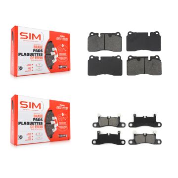 Front Rear Semi-Metallic Brake Pads Kit For Volkswagen Touareg KSM-100676