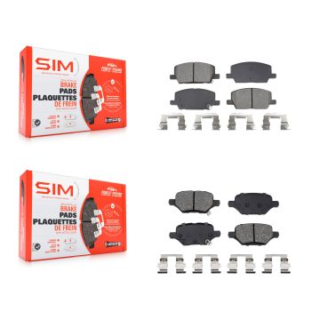 Front Rear Semi-Metallic Brake Pads Kit For 2018-2022 Buick Encore Chevrolet Trax KSM-100679
