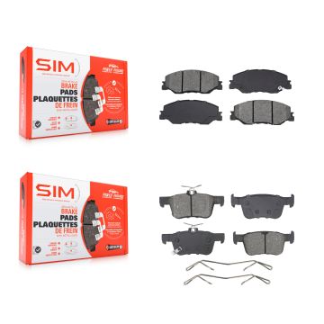 Front Rear Semi-Metallic Brake Pads Kit For 2019-2022 Honda Insight KSM-100680