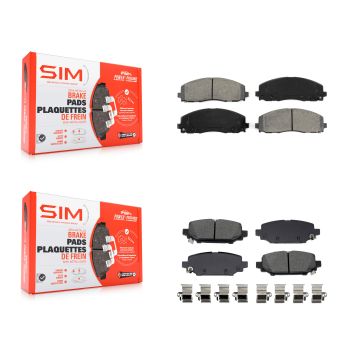 Front Rear Semi-Metallic Brake Pads Kit For Jeep Wrangler KSM-100686