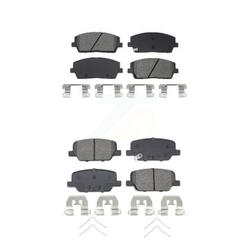 Front Rear Semi-Metallic Brake Pads Kit For Hyundai Palisade Kia Telluride KSM-100688