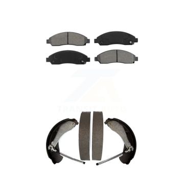 Front Rear Semi-Metallic Brake Pads Drum Shoe Kit For Chevrolet Colorado GMC Canyon Isuzu KSN-100006