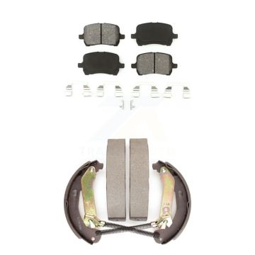 Front Rear Semi-Metallic Brake Pads And Drum Shoe Kit For Chevrolet Malibu Pontiac G6 HHR KSN-100021