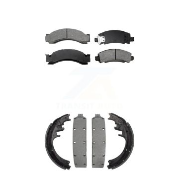 Front Rear Semi-Metallic Brake Pads & Drum Shoe Kit For GMC Chevrolet G3500 C30 R3500 P30 KSN-100040