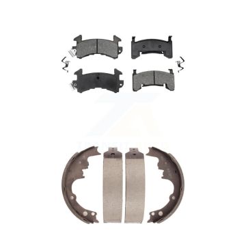 Front Rear Semi-Metallic Brake Pads Drum Shoe Kit For Chevrolet S10 GMC Camaro Pontiac El KSN-100047