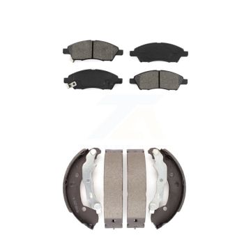 Front Rear Semi-Metallic Brake Pads And Drum Shoes Kit For Nissan Micra Versa Note KSN-100050