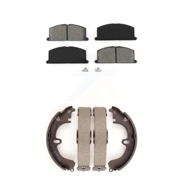 Front Rear Semi-Metallic Brake Pads Drum Shoes Kit For Toyota Corolla Celica Tercel Camry KSN-100054