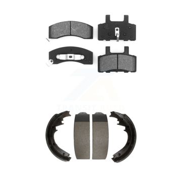 Front Rear Semi-Metallic Brake Pads Drum Shoes Kit For Chevrolet Tahoe GMC K1500 Suburban KSN-100074