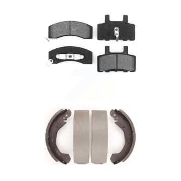 Front Rear Semi-Metallic Brake Pads And Drum Shoes Kit For Chevrolet Tahoe GMC Yukon KSN-100075