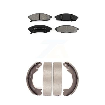 Front Rear Semi-Metallic Brake Pads And Drum Shoes Kit For Chevrolet Lumina Monte Carlo KSN-100076