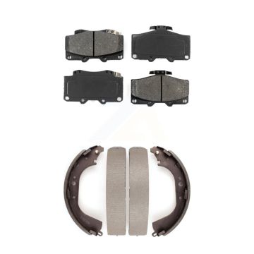 Front Rear Semi-Metallic Brake Pads And Drum Shoes Kit For Toyota 4Runner Pickup Tacoma KSN-100082