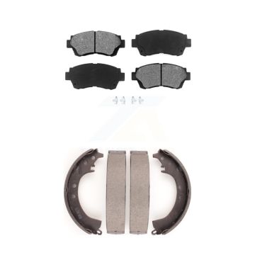Front Rear Semi-Metallic Brake Pads And Drum Shoes Kit For Toyota Camry KSN-100099