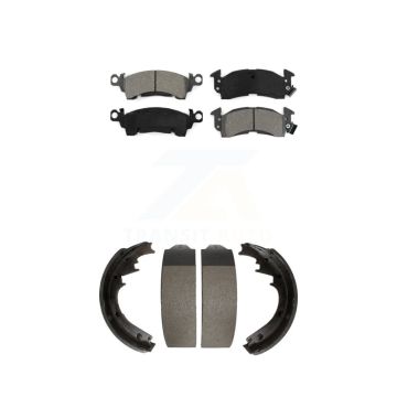 Front Rear Semi-Metallic Brake Pads & Drum Shoe Kit For Chevrolet GMC C10 C1500 G20 G2500 KSN-100115